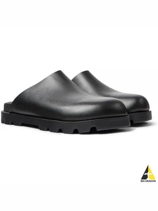 Brutus Leather Clog Slippers Black - CAMPER - BALAAN 2