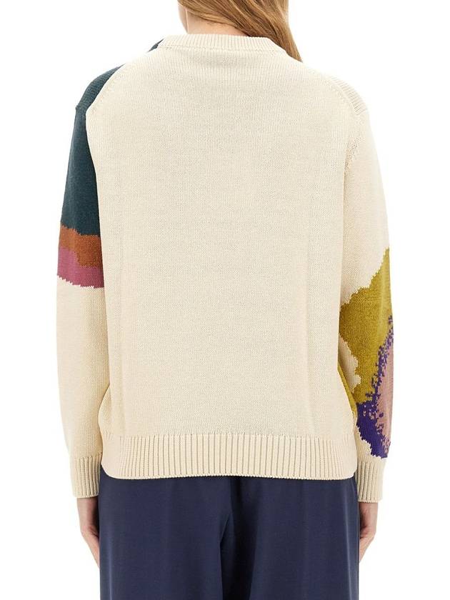 Intarsia knit cotton blend sweater W2R411NN31205 - PAUL SMITH - BALAAN 4