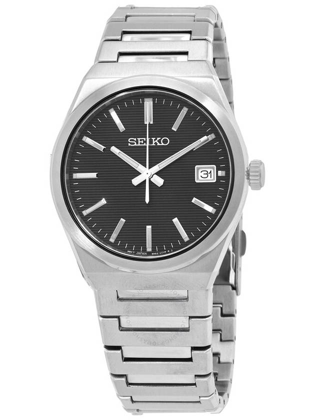 Seiko Classic Quartz Black Dial Men's Watch SUR557P1 - SEIKO - BALAAN 1