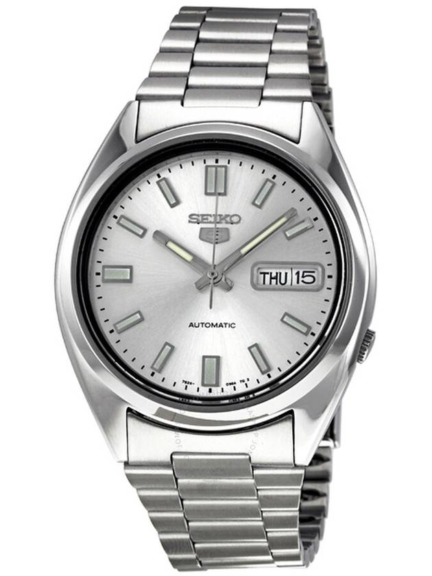 Seiko 5 Automatic Silver Dial Stainless Steel Men's Watch SNXS73 - SEIKO - BALAAN 1