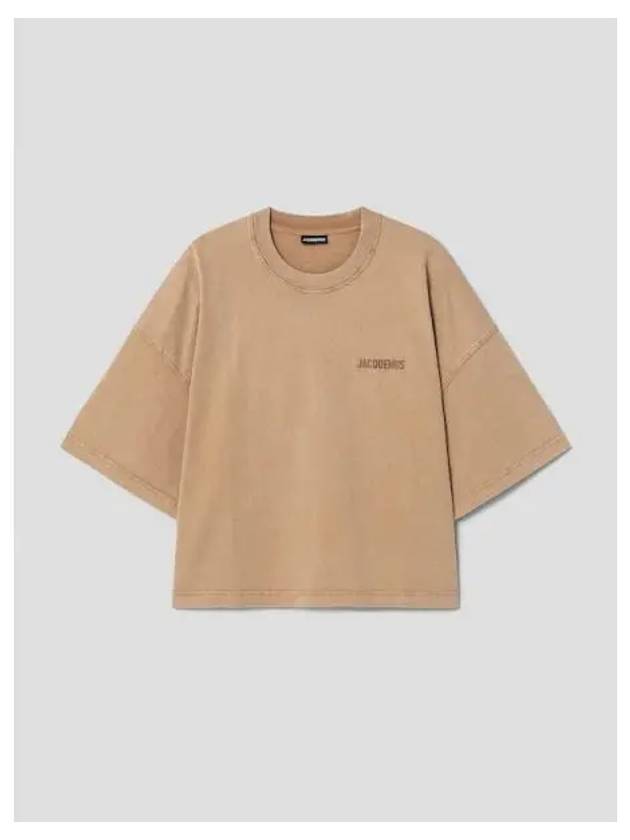 Unisex Le Shirt Blouse Southern Corto Light Brown Domestic Product GM0023080194796 - JACQUEMUS - BALAAN 1