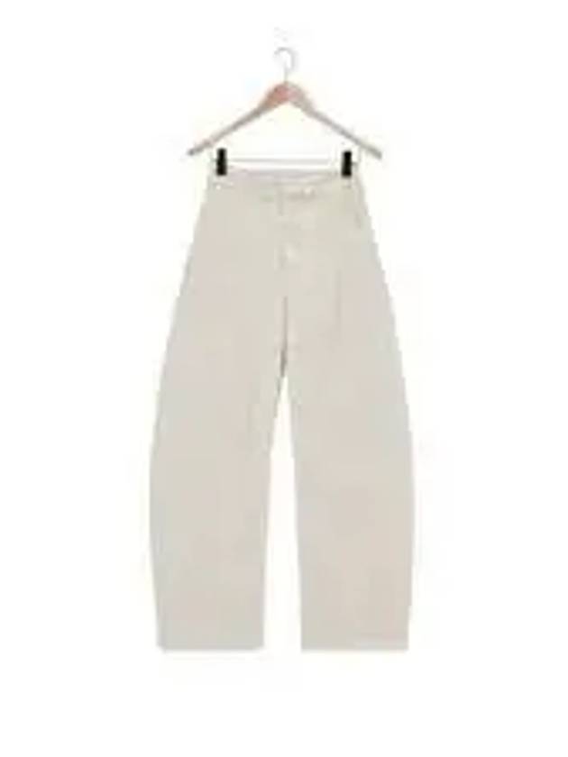 High Rise Curved Jeans White - LEMAIRE - BALAAN 2