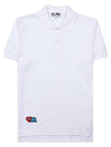 Men's Invader Sleeve Pique Shirt P1T336 WHITE - COMME DES GARCONS - BALAAN 1