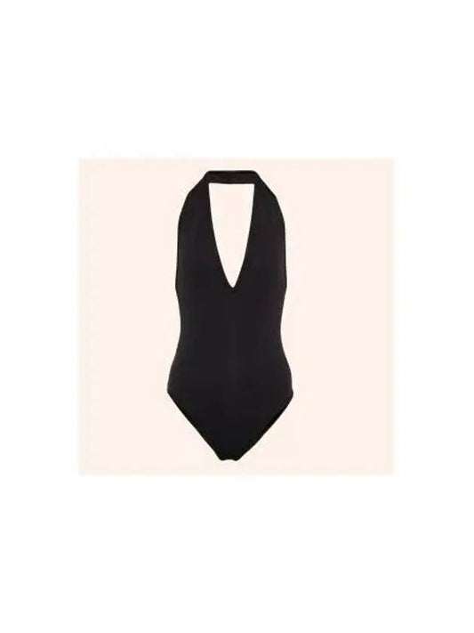 Swimwear V-Neck One-Piece Swimsuit Black - BOTTEGA VENETA - BALAAN 2