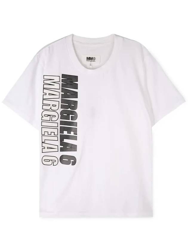 Logo Printing Cotton Short Sleeve T-Shirt White - MAISON MARGIELA - BALAAN 2