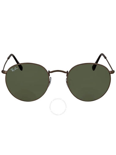 Ray Ban Round Metal Green Classic G-15 Unisex Sunglasses RB3447 029 50 - RAY-BAN - BALAAN 1