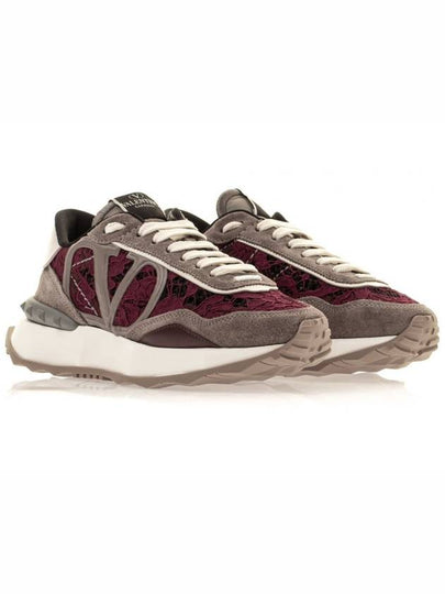 Race Runner Low Top Sneakers Burgundy - VALENTINO - BALAAN 2