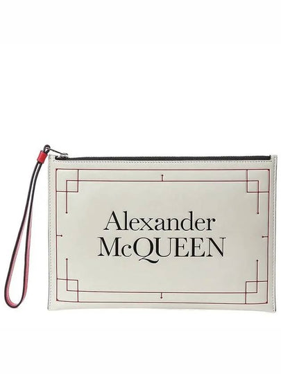 Signature Logo Clutch Bag Ivory - ALEXANDER MCQUEEN - BALAAN 2