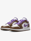 (GS) Jordan 1 Low Palomino Wild Berry Brown 553560-215 - NIKE - BALAAN 3