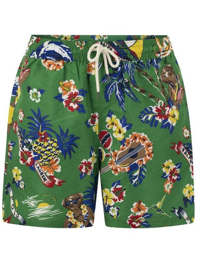 graphic print swim shorts 710936081001 - POLO RALPH LAUREN - BALAAN 2