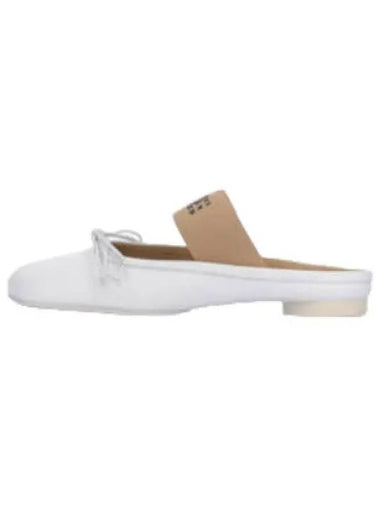 MM6 Number Logo Ballet Mule Whisper White - MAISON MARGIELA - BALAAN 1