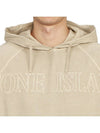 Men's Garment Dyed OLD Treatment Cotton Hoodie Dove Grey - STONE ISLAND - BALAAN 7