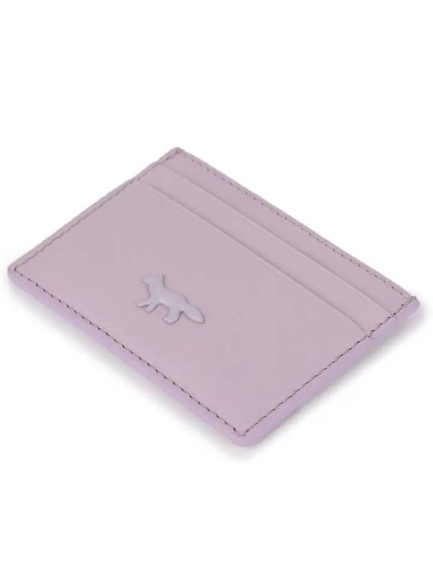 Fox Patch Card Wallet Lime Lilac - MAISON KITSUNE - BALAAN 5