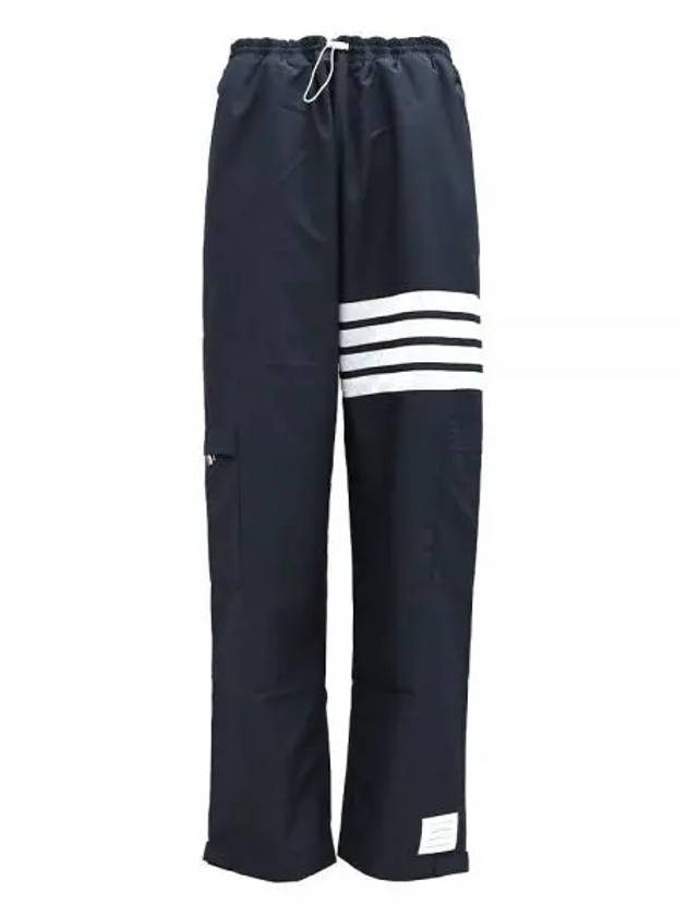 Men's Military Ripstop Mesh 4 Bar Track Pants Navy - THOM BROWNE - BALAAN 2