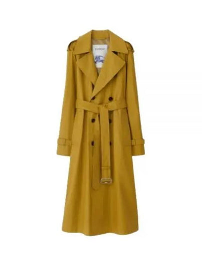 Gabardine Long Trench Coat Yellow - BURBERRY - BALAAN 2