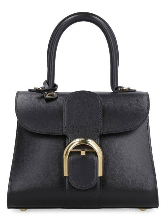 Brillant Mini Box Tote Bag Black - DELVAUX - BALAAN 1