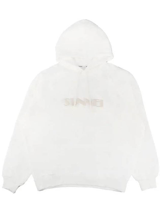 Embroidered Logo Hoodie White - SUNNEI - BALAAN 2