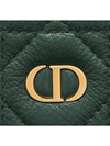 Caro 5-Slot Supple Cannage Calfskin Card Wallet Pine Green - DIOR - BALAAN 4