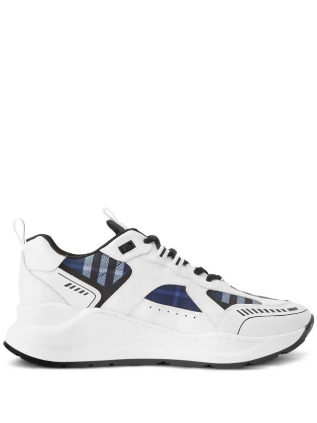 Check Panel Low Top Sneakers White - BURBERRY - BALAAN 1