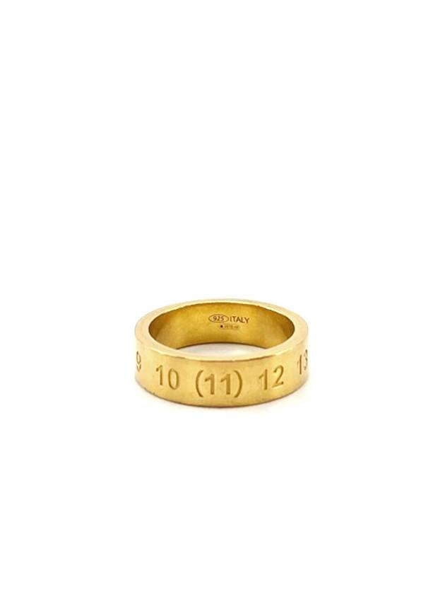 Number Logo Ring Ring Gold Matte - MAISON MARGIELA - BALAAN.