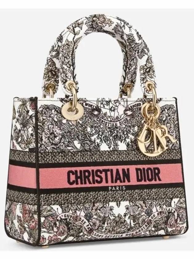 Book Medium Embroidered Tote Bag White - DIOR - BALAAN 3