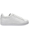 EA7 Men's Emboss Logo Low Top Sneakers White - EMPORIO ARMANI - BALAAN 3