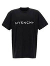 Logo Oversized Fit Cotton Short Sleeve T-Shirt Black - GIVENCHY - BALAAN 2