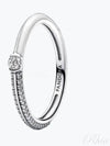 Me Pave White Dual Ring Silver - PANDORA - BALAAN 2