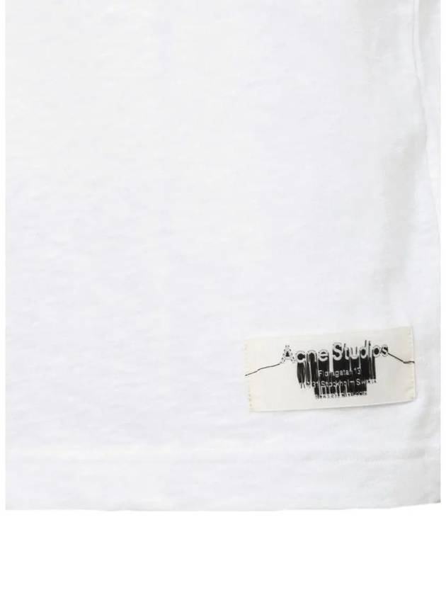 Logo Label Pocket Short Sleeve T-Shirt White - ACNE STUDIOS - BALAAN 5