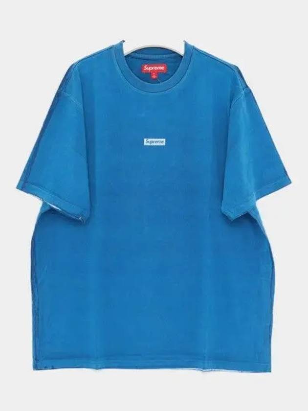 Overprint small short sleeve t shirt SS24KN54 BLUE 270987 1043417 - SUPREME - BALAAN 1