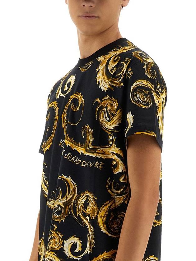 Versace Jeans Couture "Chromo Couture" Tshirt - VERSACE - BALAAN 4