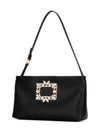 mini satin shoulder bag black - ROGER VIVIER - BALAAN 3