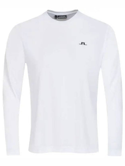 Ade Logo Long Sleeve T-Shirt White - J.LINDEBERG - BALAAN 2