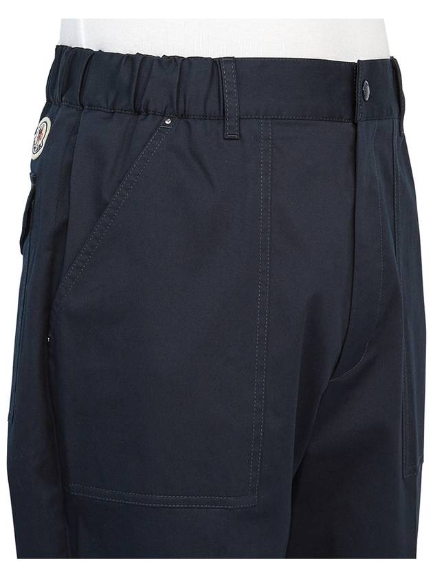 Gabardine Straight Pants Navy - MONCLER - BALAAN 8