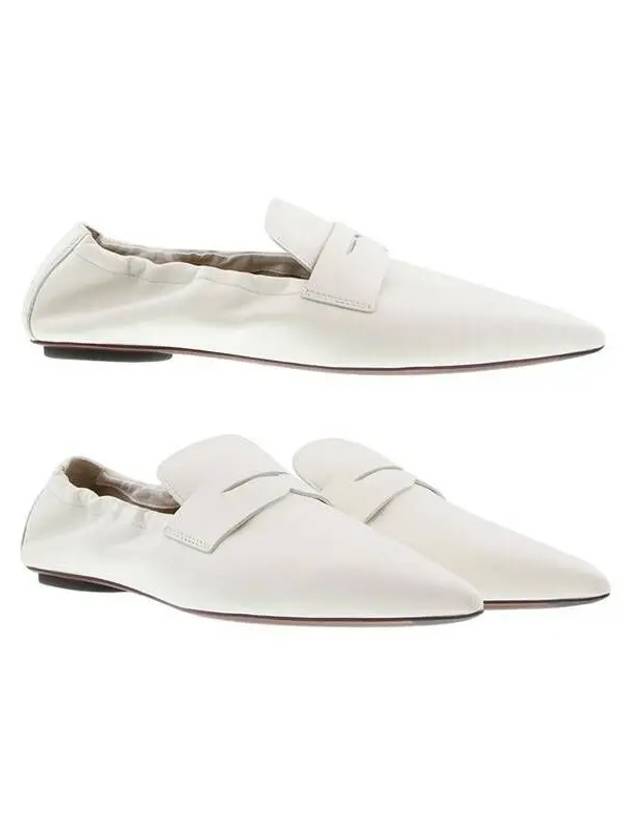 Leather Penny Loafers White - TOD'S - BALAAN 2