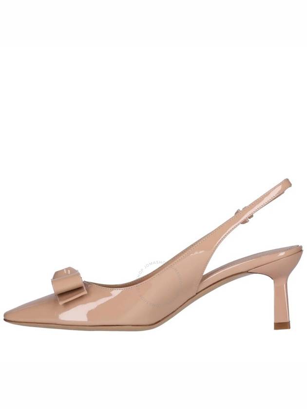 Vara Bowl Patton Leather Slingback Heels Amaretti - SALVATORE FERRAGAMO - BALAAN 3