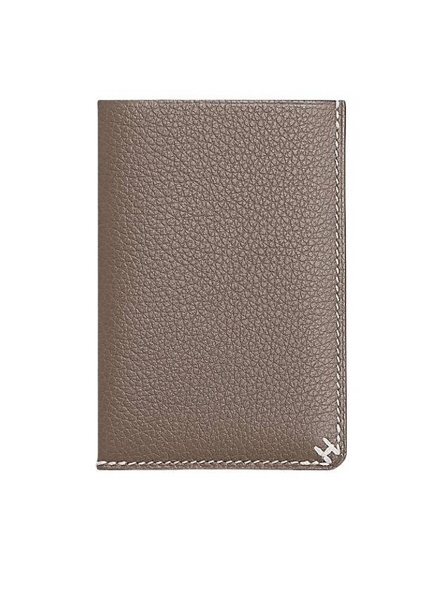 H Sellier Card Wallet Brown - HERMES - BALAAN 3