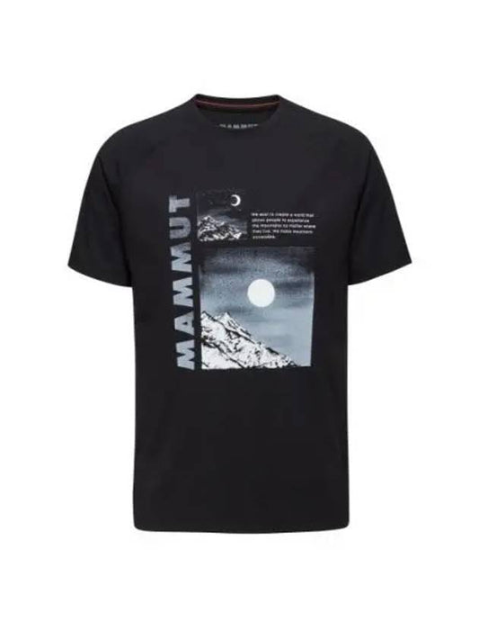 Mountain Day And Night Short Sleeve T-Shirt Black - MAMMUT - BALAAN 2