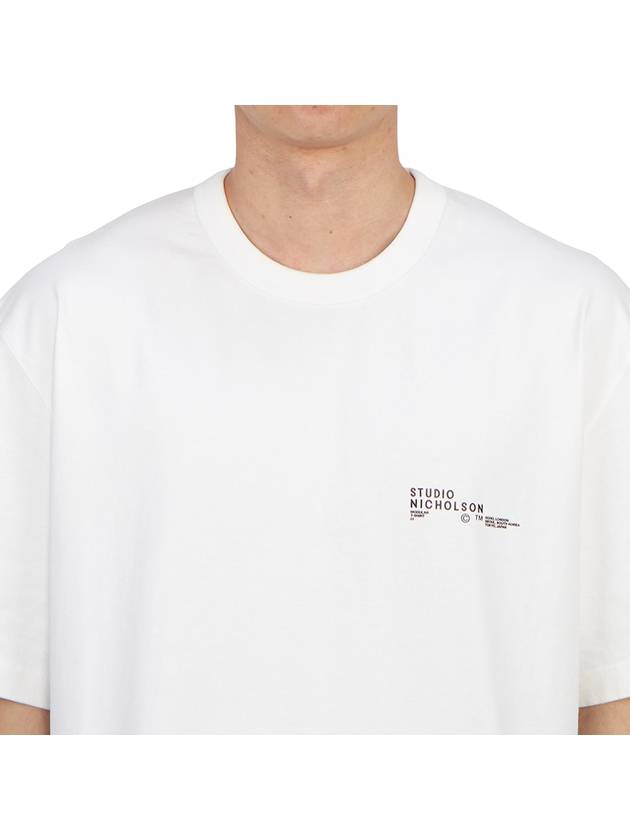 Module Logo Cotton Short Sleeve T-Shirt White - STUDIO NICHOLSON - BALAAN 6