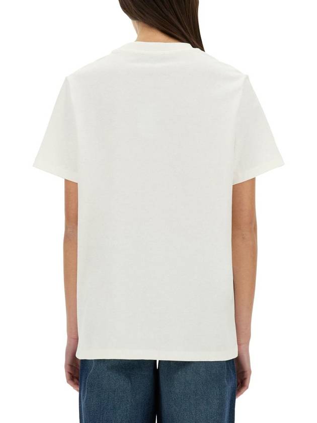 Print Label Short Sleeve T-Shirt White - A.P.C. - BALAAN 4