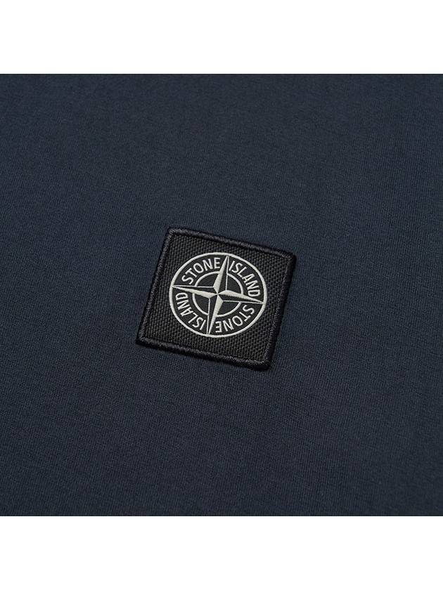 Logo Patch Short Sleeve T-Shirt Navy - STONE ISLAND - BALAAN 6