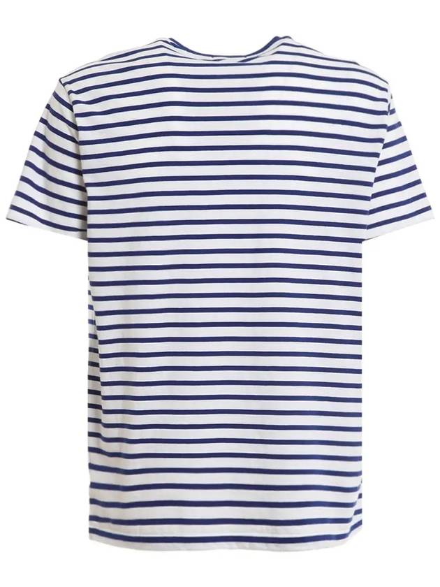 Striped Bear Short Sleeve T-Shirt White Blue - POLO RALPH LAUREN - BALAAN 4