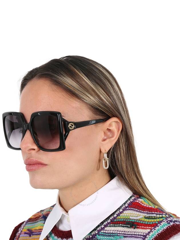 Eyewear Interlocking G Oversized Frame Sunglasses GG0876S001 - GUCCI - BALAAN 3