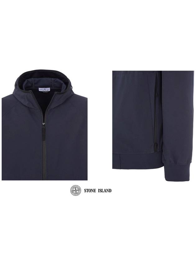 Soft Shell Technology Wappen Patch Track Jacket Navy - STONE ISLAND - BALAAN 9