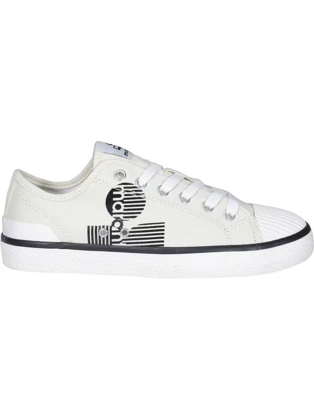 Binkoo Logo Canvas Low Top Sneakers Chalk - ISABEL MARANT - BALAAN 1