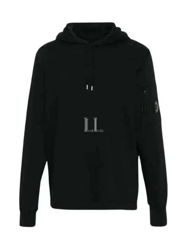 Light Fleece Hoodie Black - CP COMPANY - BALAAN 2