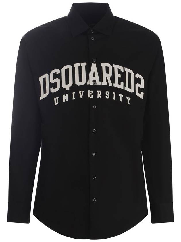 23 fw Black Cotton Shirt S74DM0768S36275900 B0480965517 - DSQUARED2 - BALAAN 2