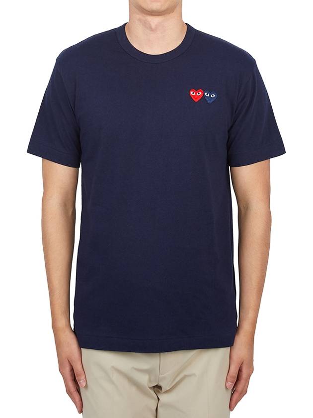 Comme des Gar ons Double Wappen Men s Short Sleeve T Shirt AZ T226 051 2 - COMME DES GARCONS PLAY - BALAAN 1