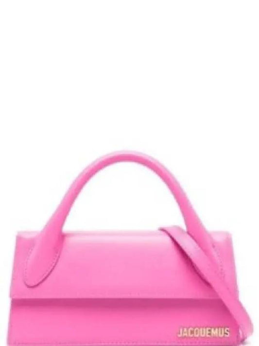 Le Chiquito Long Leather Tote Bag Pink - JACQUEMUS - BALAAN 2