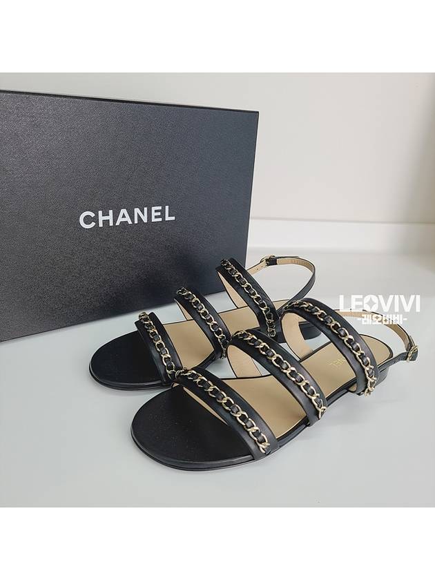 CC logo chain strap sandals 38 G39552 - CHANEL - BALAAN 5